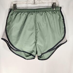 FLEX'N NWOT Green & Grey Elastic Waist Built-in Panty Athletic Shorts Sz Large